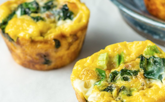 Meal Prep Eggs-Press: Spinach and Sausage Egg Muffins