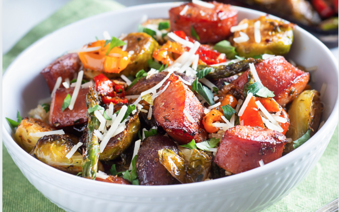 One Pan Chicken Sausage and Veggies