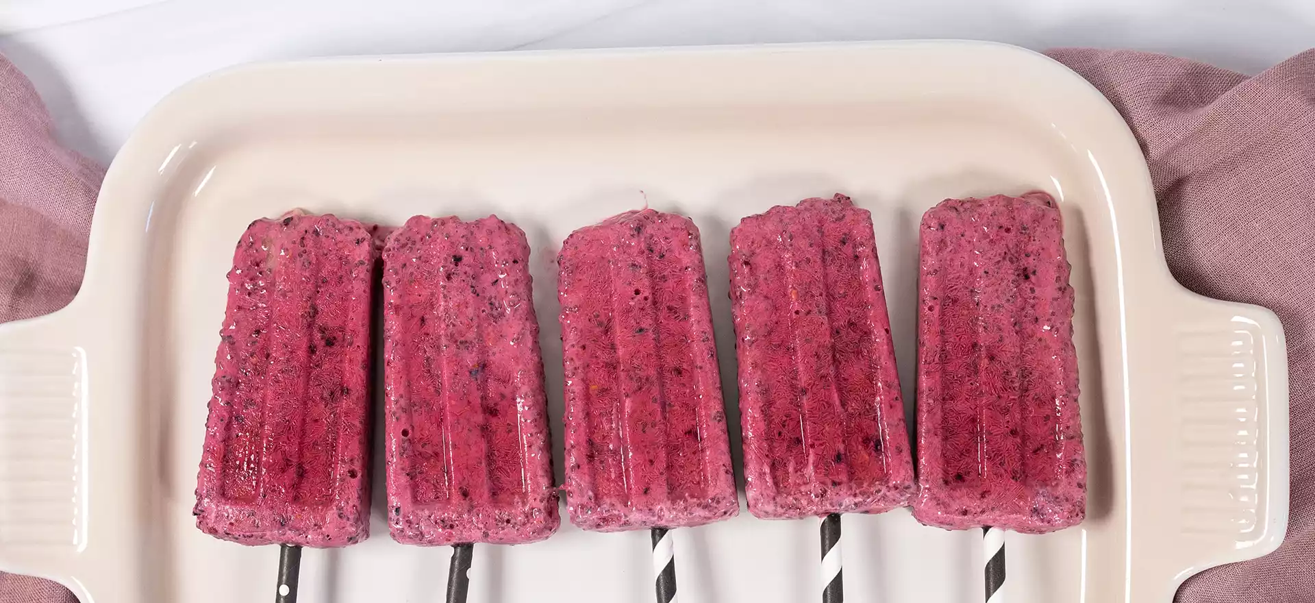Fruit popsicles from The Happy Healthy Gut Cookbook